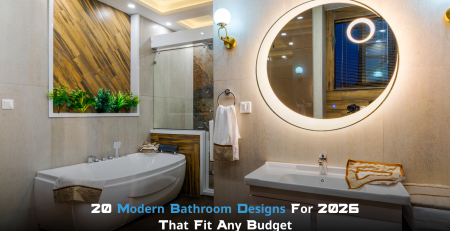 20 Modern Bathroom Designs For 2026 That Fit Any Budget