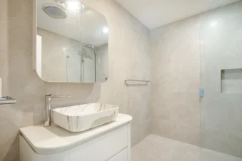 modern kitchen sink countertop  detail