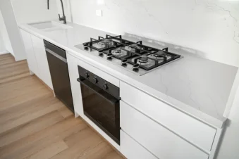 modern white kitchen project oak