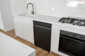 modern white kitchen